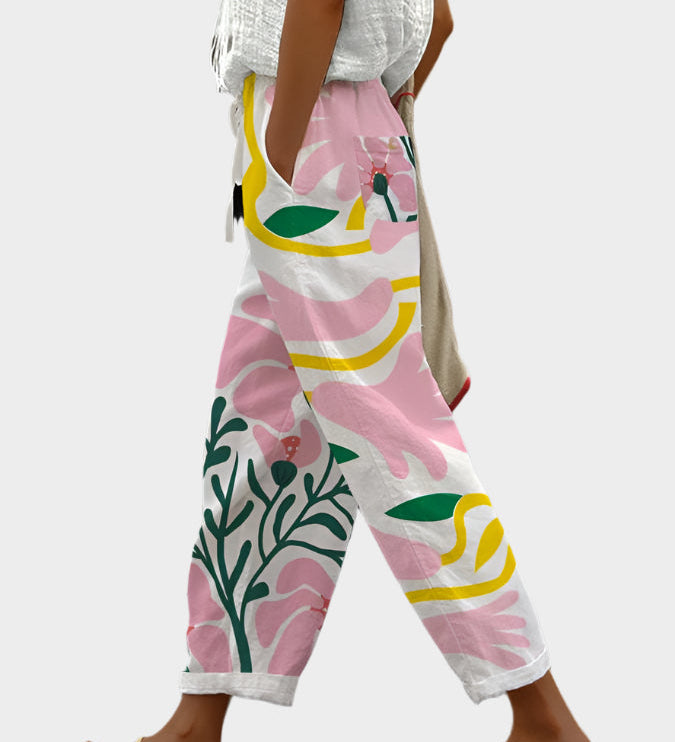 Prosta hlača s vzorcem