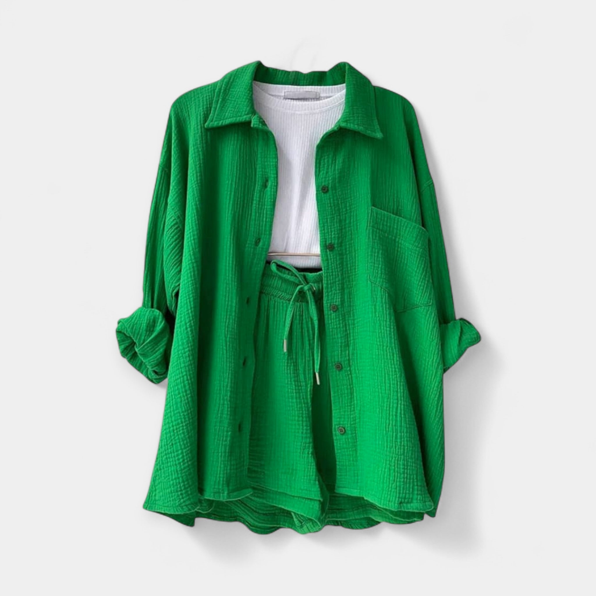 Δίχρωμο Κalocairynό Set Τοπ και Sorτς