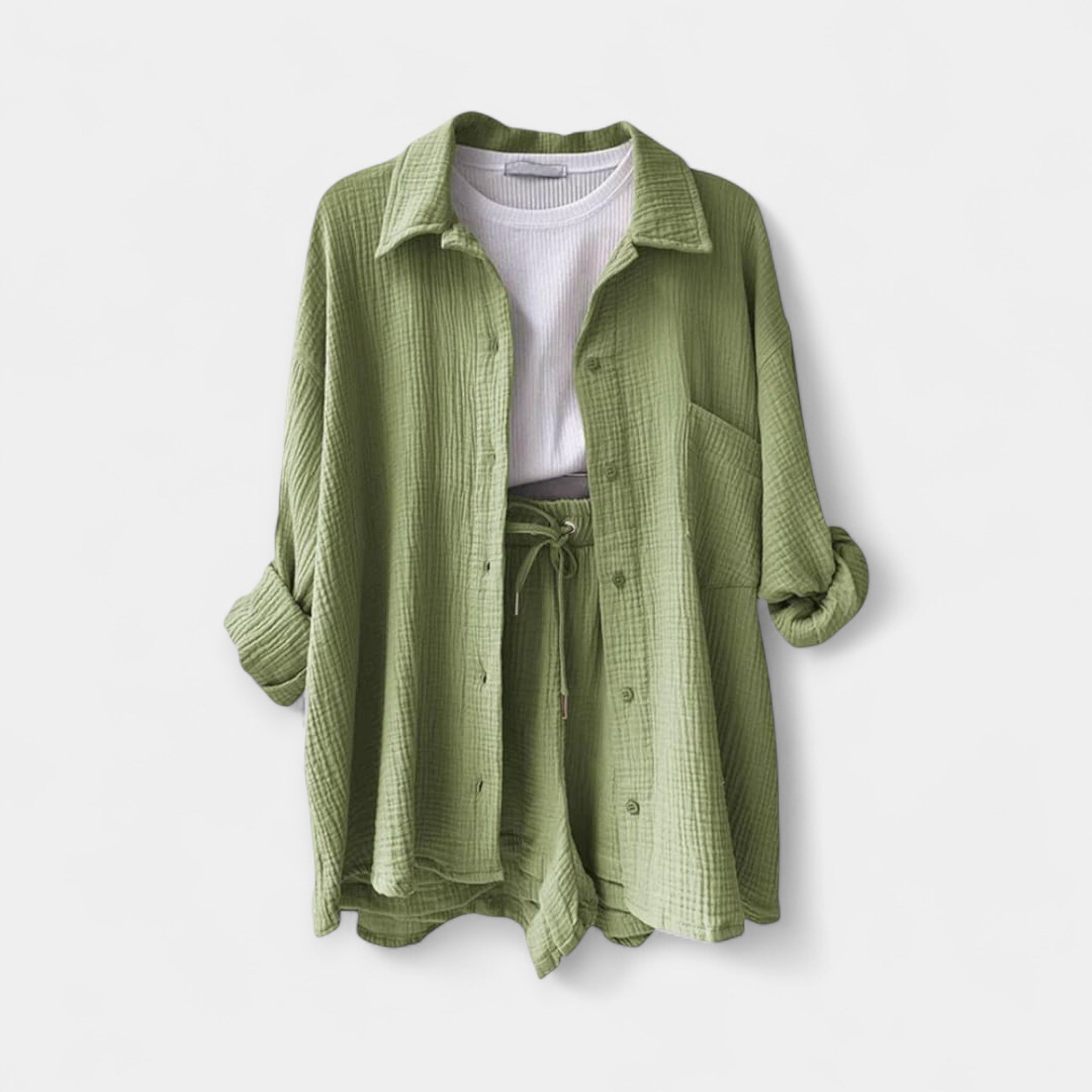 Δίχρωμο Κalocairynό Set Τοπ και Sorτς