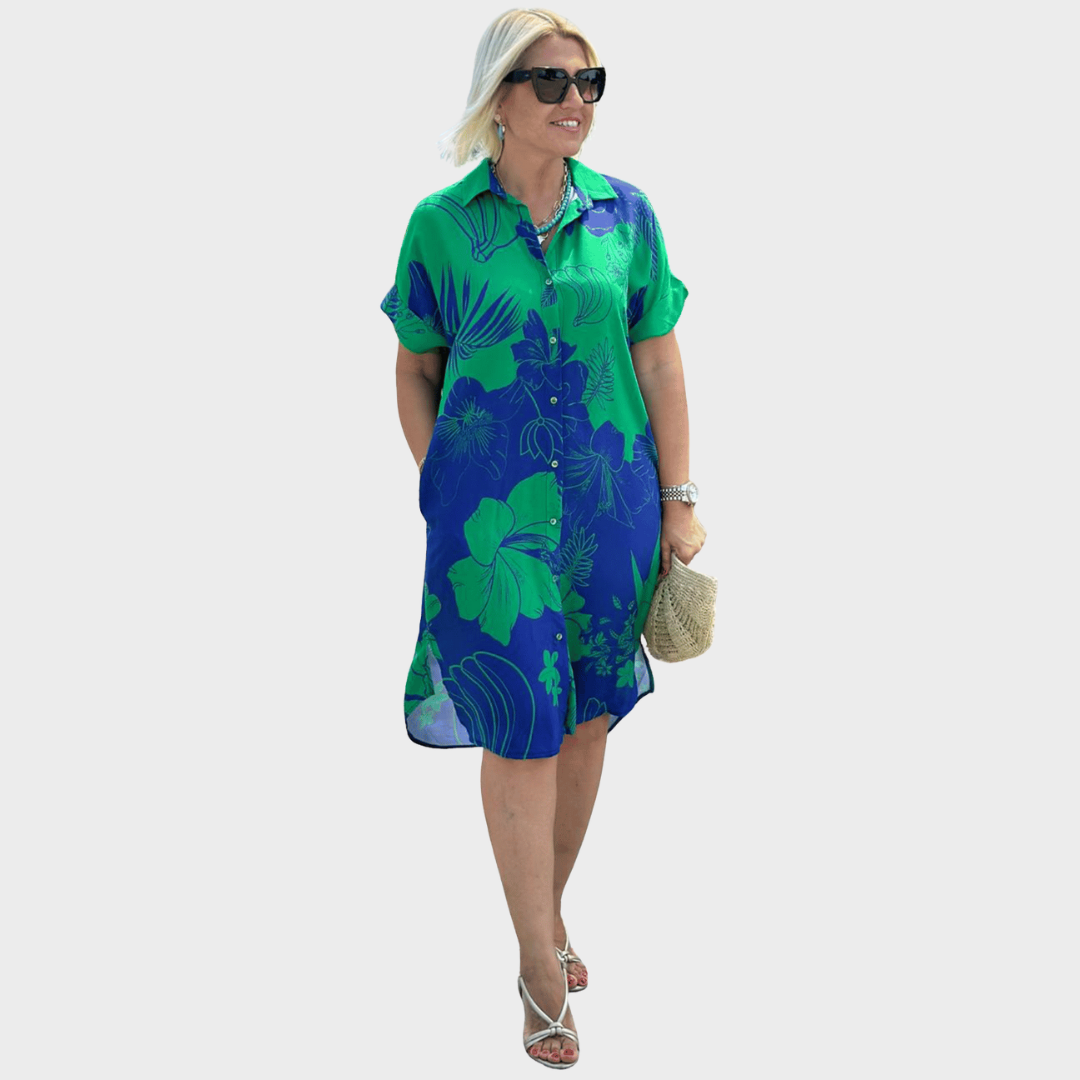 Sara – Obleka s cvetličnim motivom