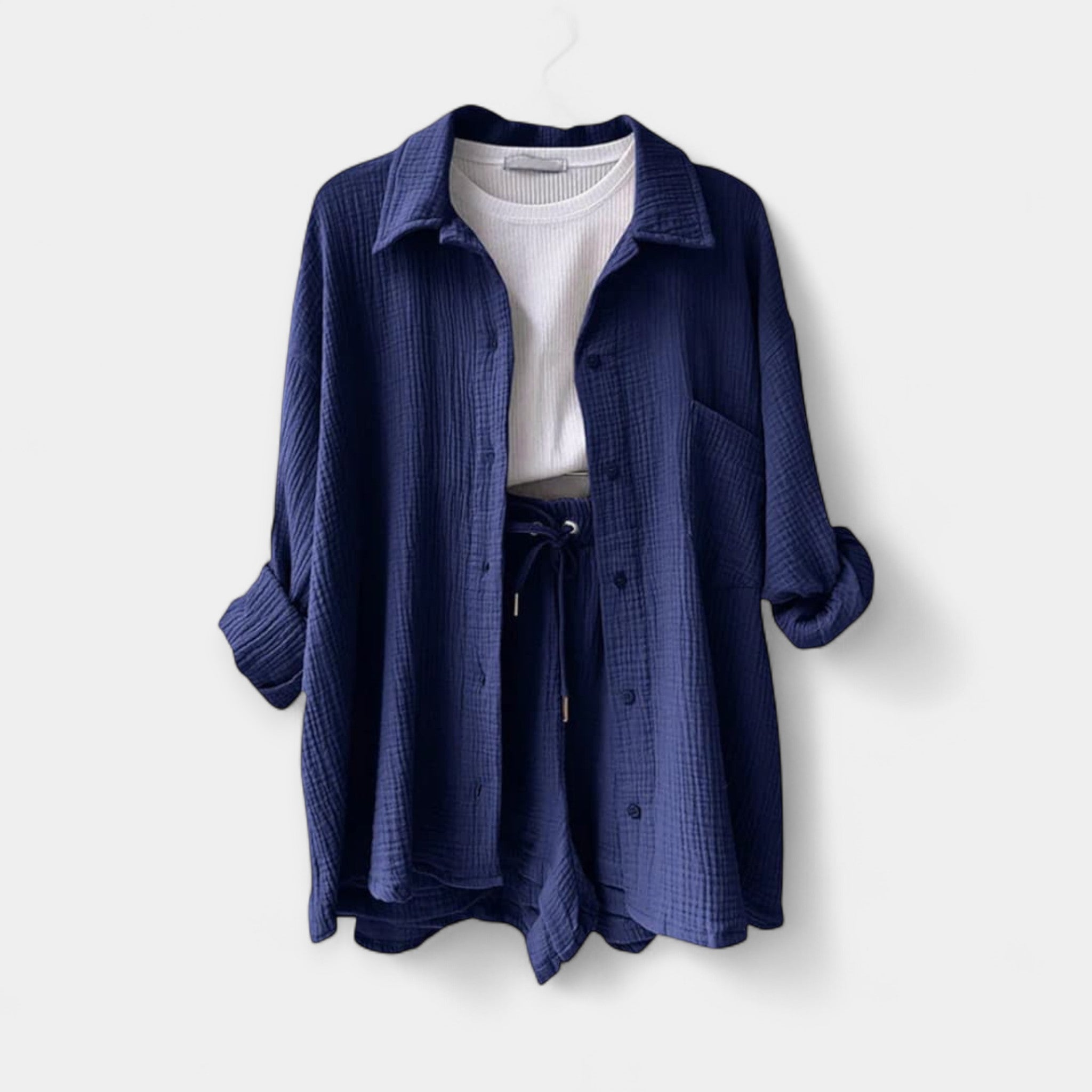 Δίχρωμο Κalocairynό Set Τοπ και Sorτς