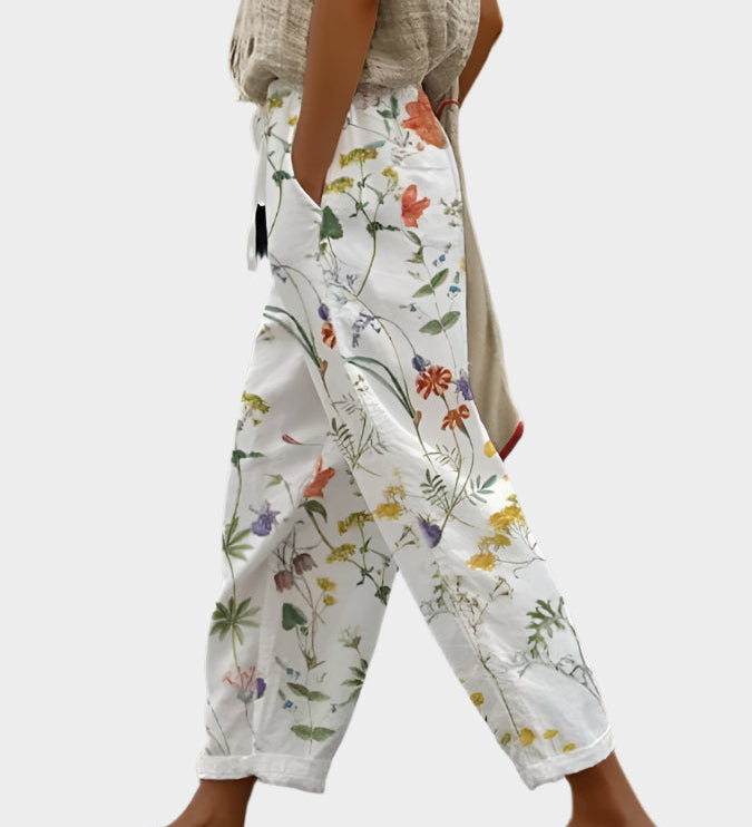 Prosta hlača s vzorcem