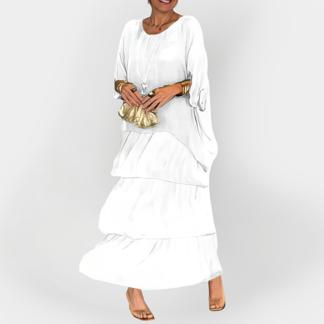 Plise krilo z efektom dvojne plasti