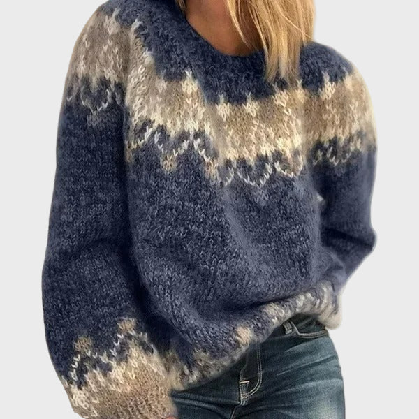 Cozy – Pleten puli z visokim ovratnikom