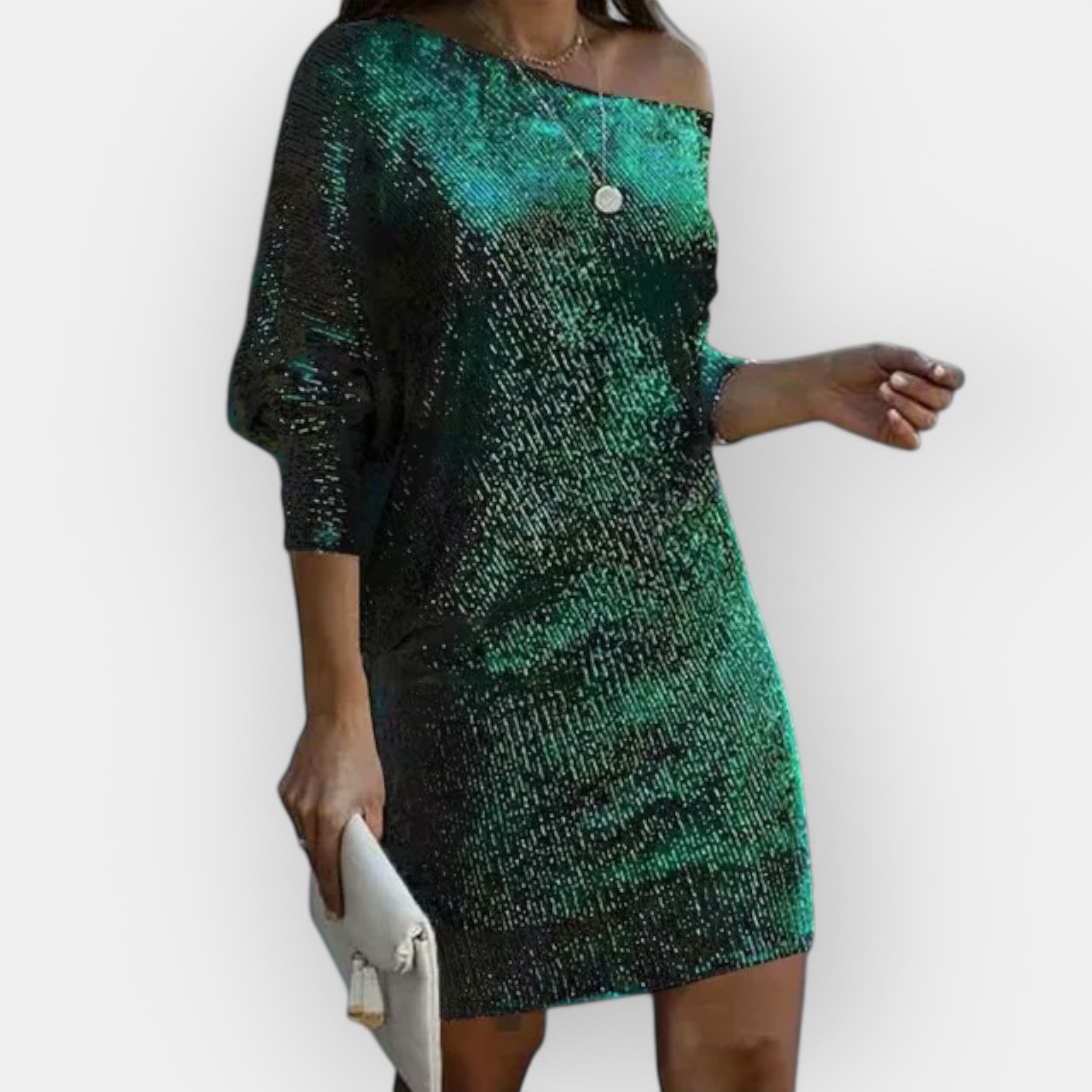 Haljina za večerni izhod s štrasom