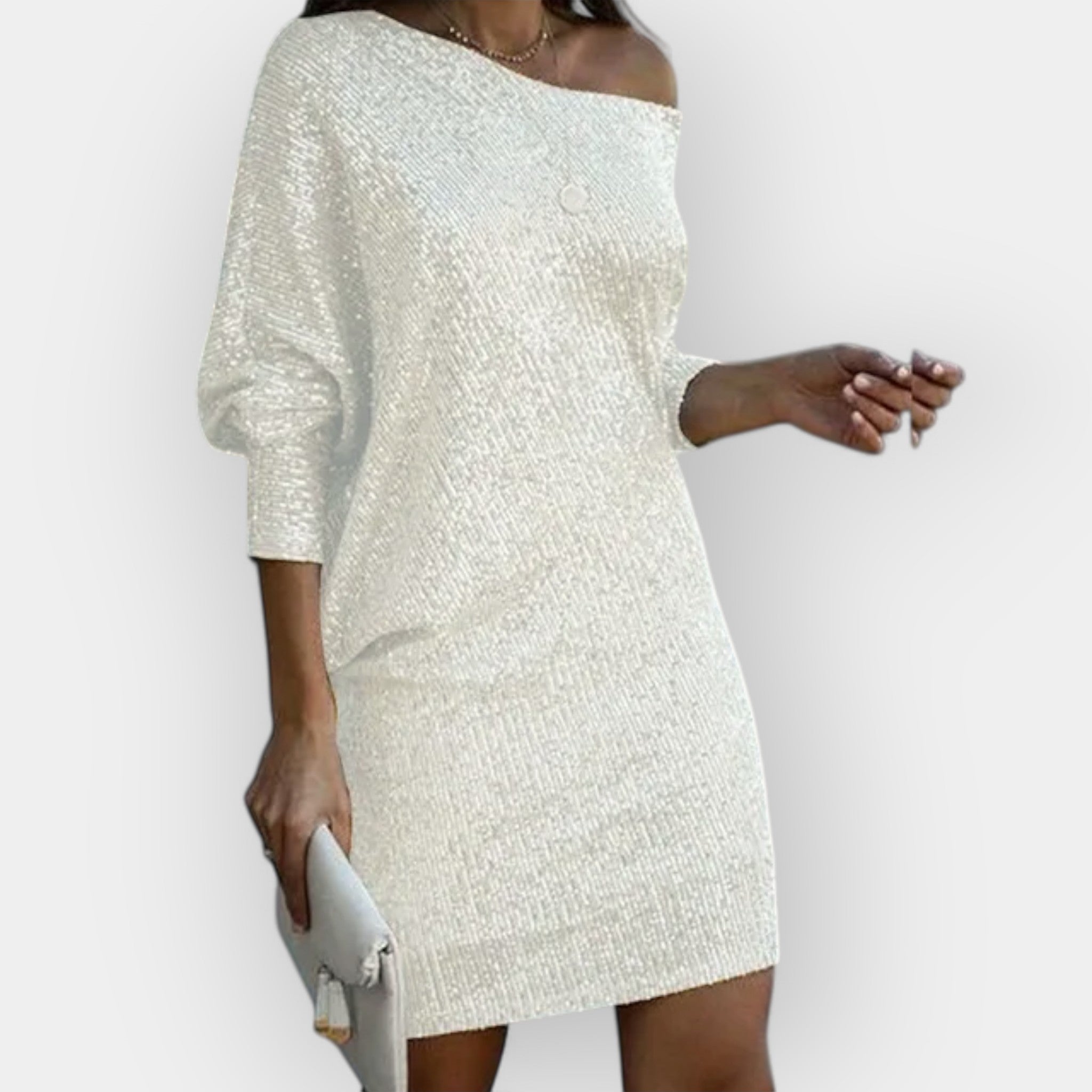 Haljina za večerni izhod s štrasom