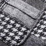 Leo | Patchwork prsluk od tvida s uzorkom riblje kosti