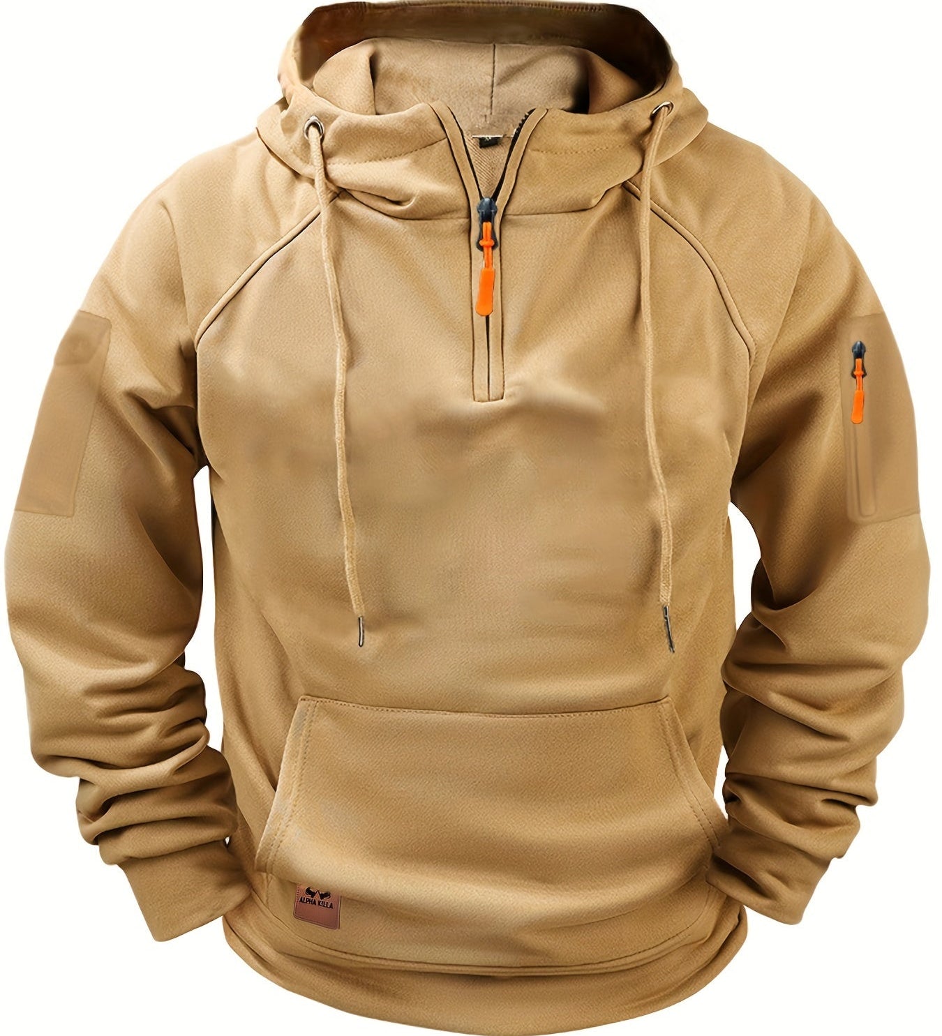 Henrik™ | Essential pulover s kapuco s Halv Lynlås