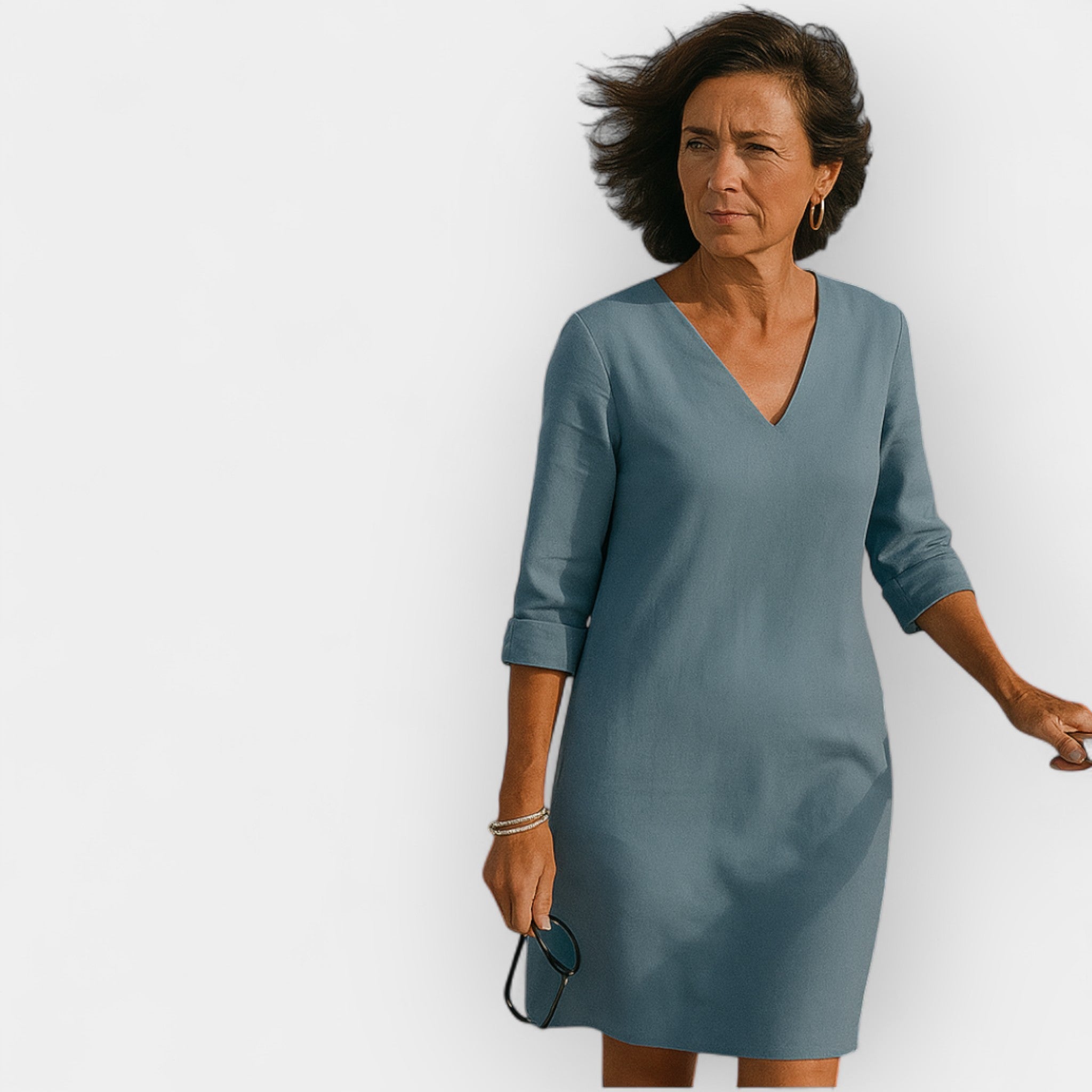 Poletna obleka z lahkim stilom