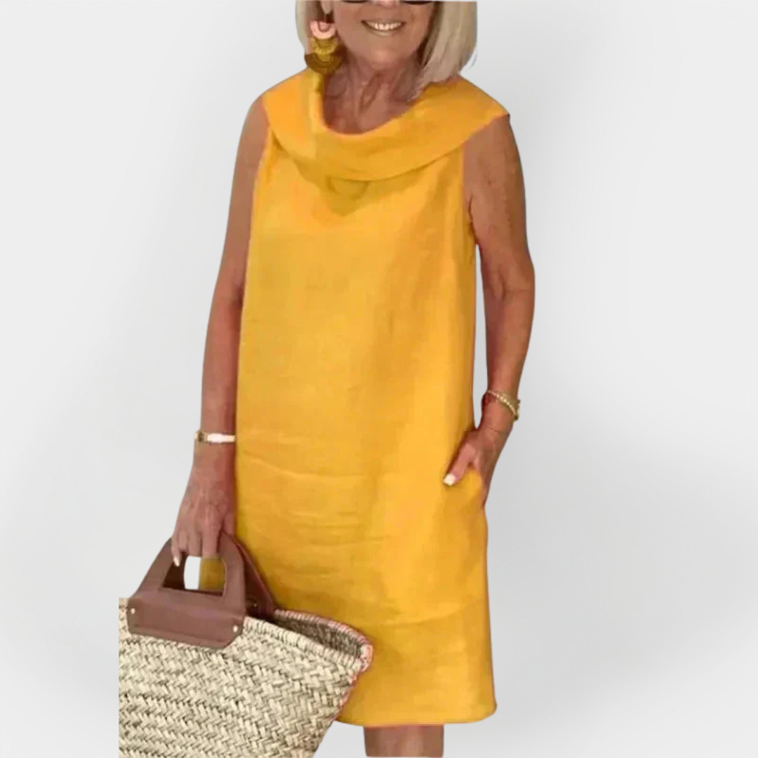 Haljina z ovratnikom v obliki križa