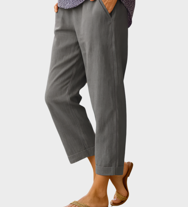 Lineni in bombažni poletni hlače