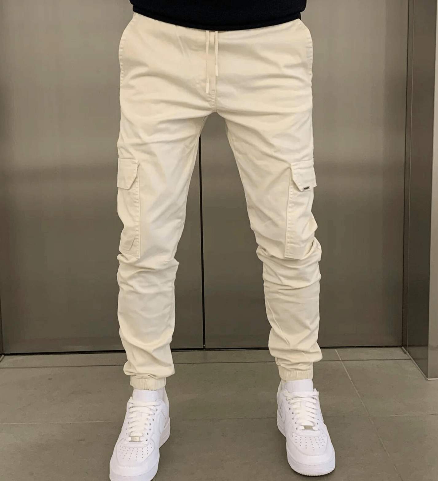 Laurent | Oprijete cargo hlače za prosti čas