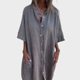 Blanka - Elegant Casual Shirt Dress