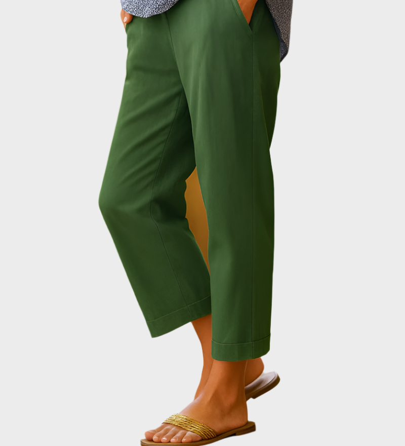 Lineni in bombažni poletni hlače