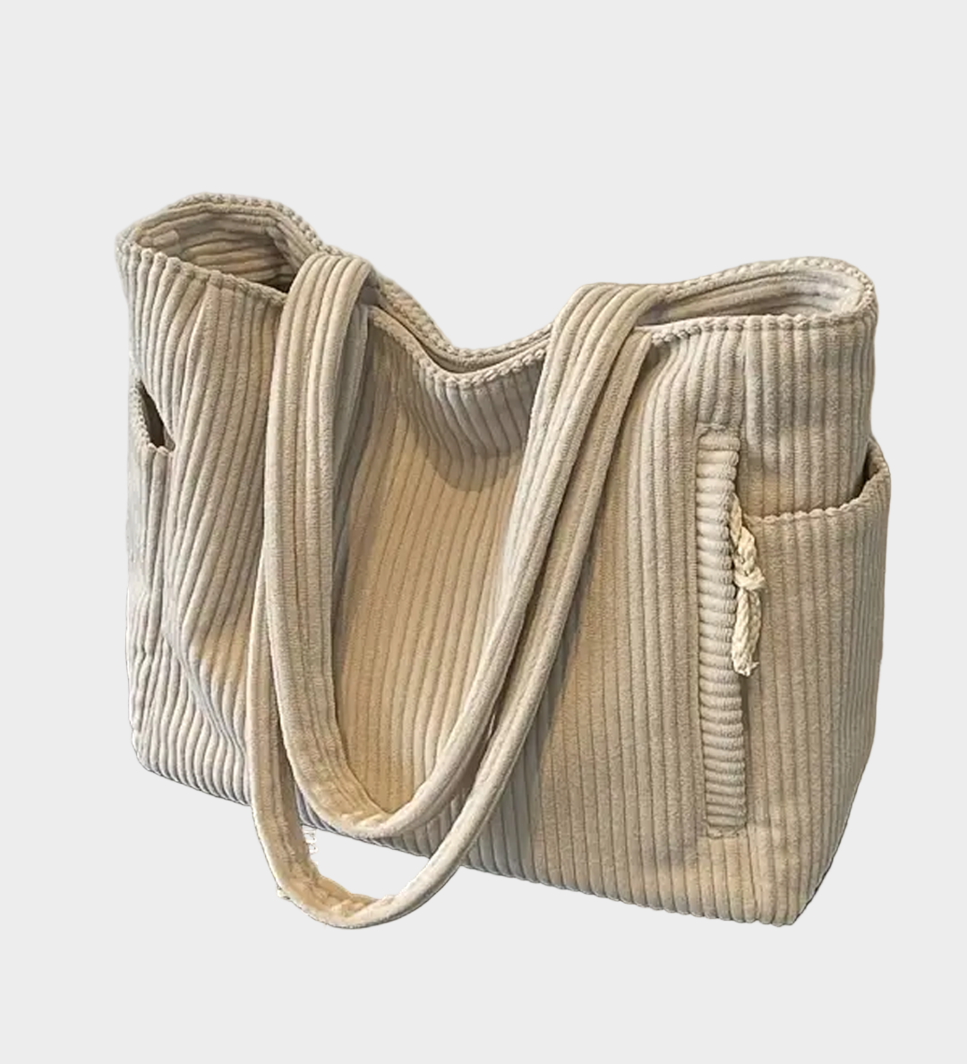 Πpleκτή Τσάντα Ώmoυ με Λεπτομερεια Cordónioύ και Montérnα Φhinέτσα