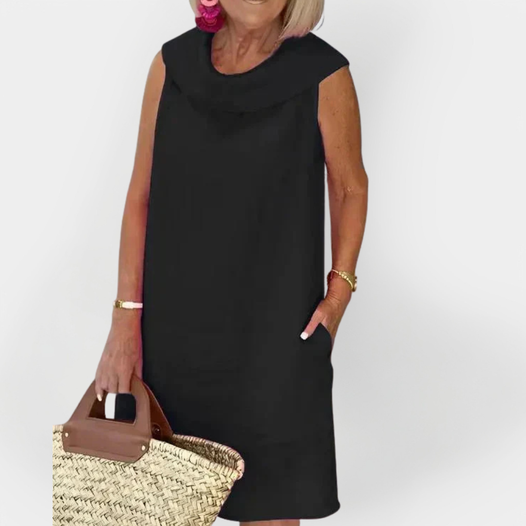 Haljina z ovratnikom v obliki križa