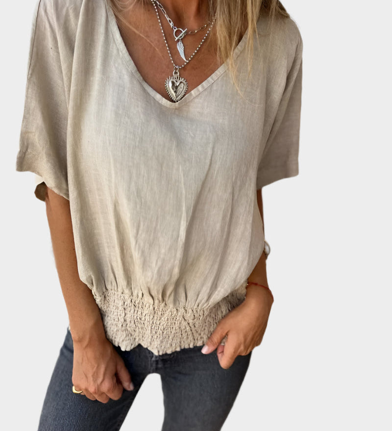 Prostrana poletna bluzka