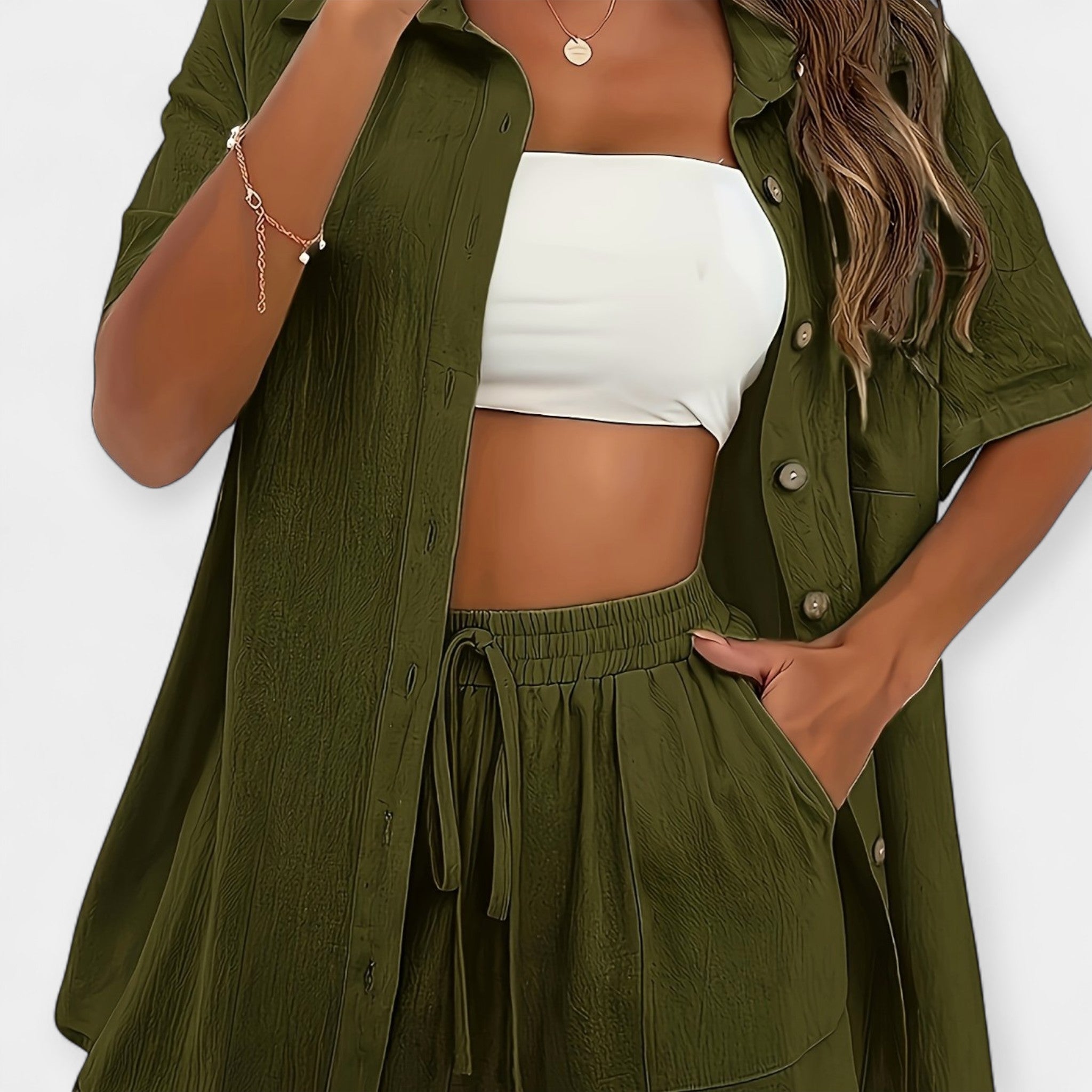 Komplet majice in kratkih hlač