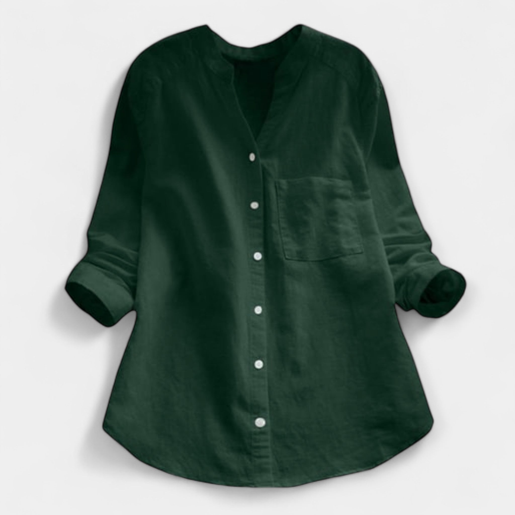 Prosojna bluzna iz lana in bombaža