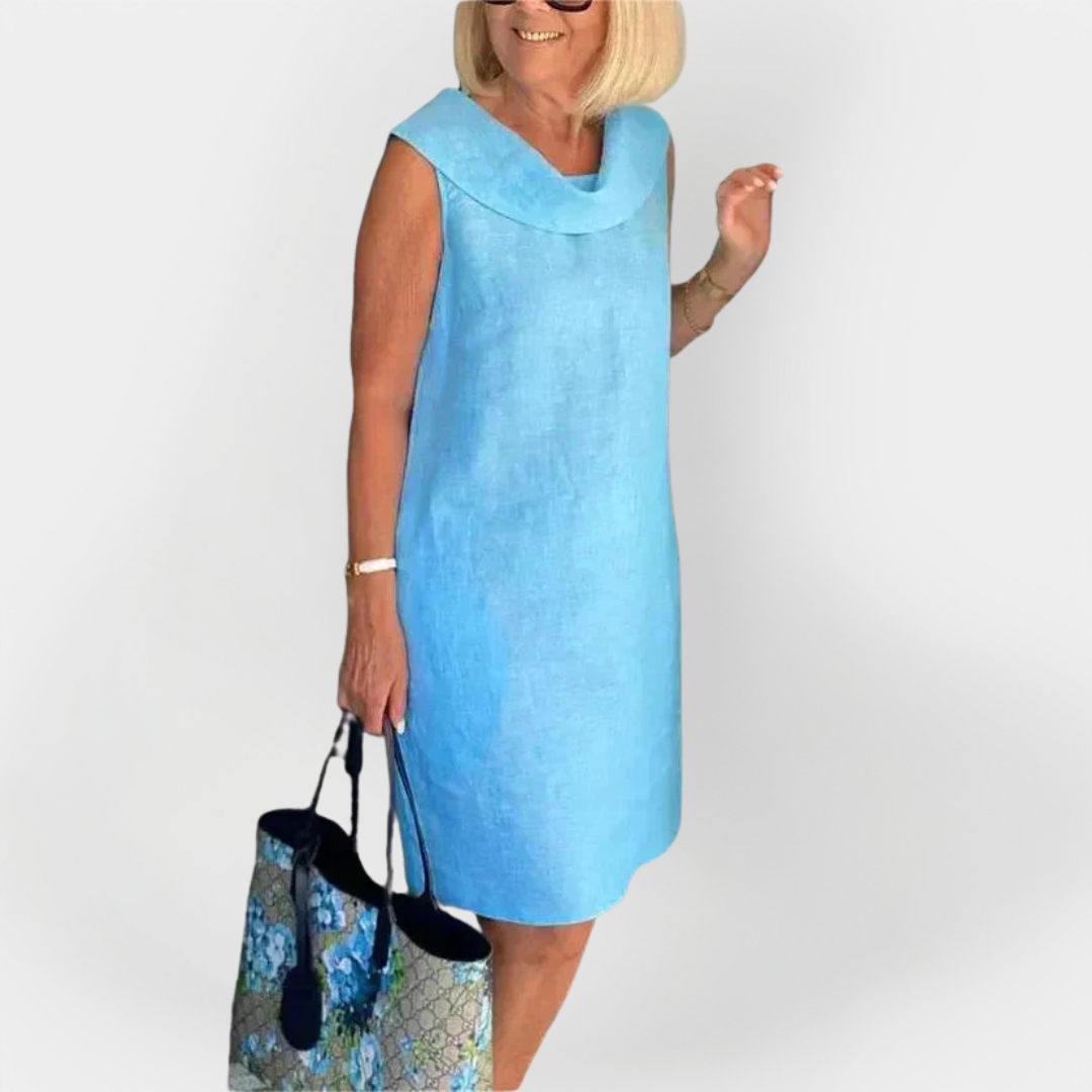 Haljina z ovratnikom v obliki križa