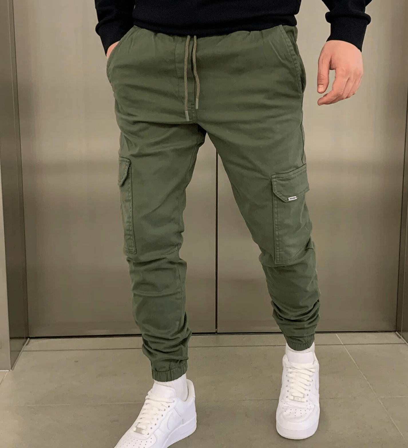 Laurent | Oprijete cargo hlače za prosti čas