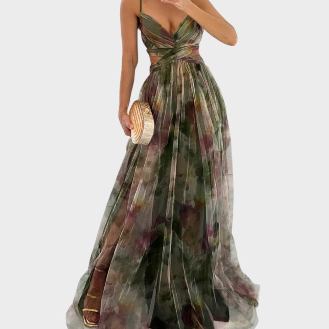 Mia - Cvetna Maki Obleka za Brezskrbno Eleganco« lahko prepišemo takole:

 "Mia - Cvjetna Maki Haljina za Brezbrižno Elegancijo