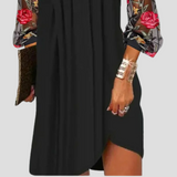 Laura - Elegantna mini obleka s prosojnimi rokavi