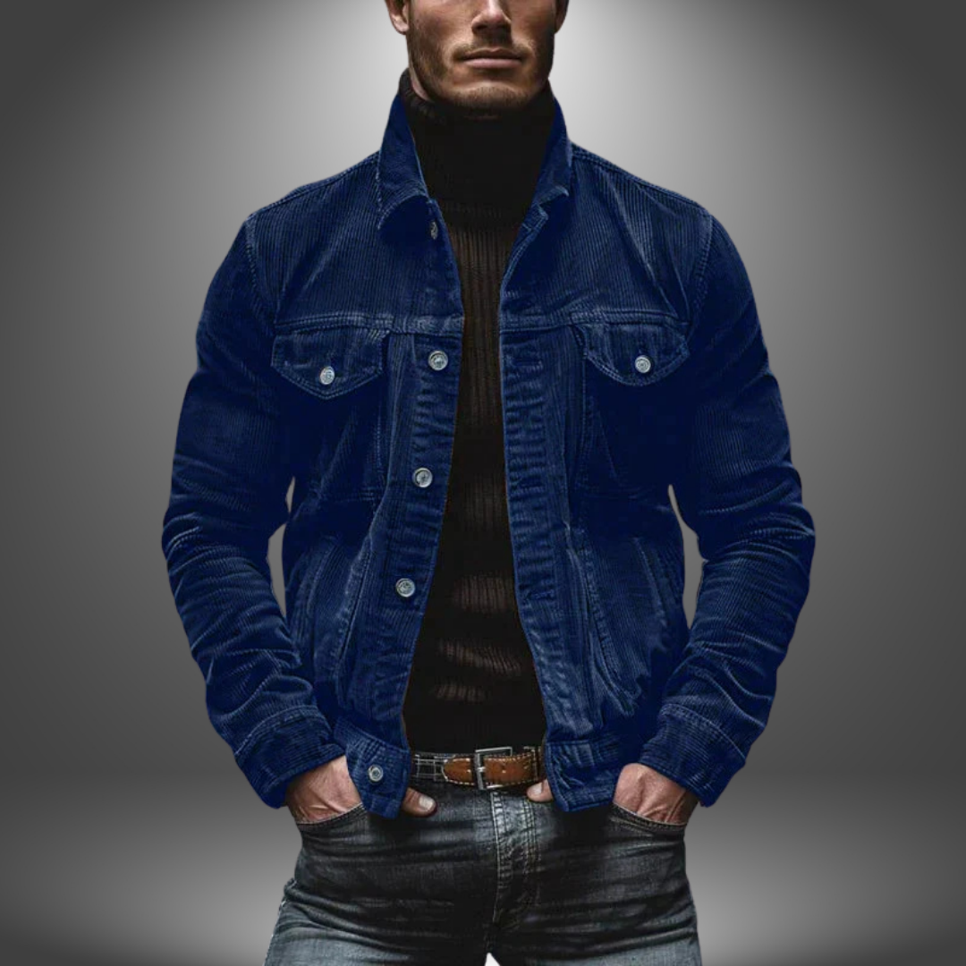 Milo | Retro Jakke i Håndlavet Rib