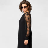 Danijela - Elegantna Obleka s Čipkastim Detaljima