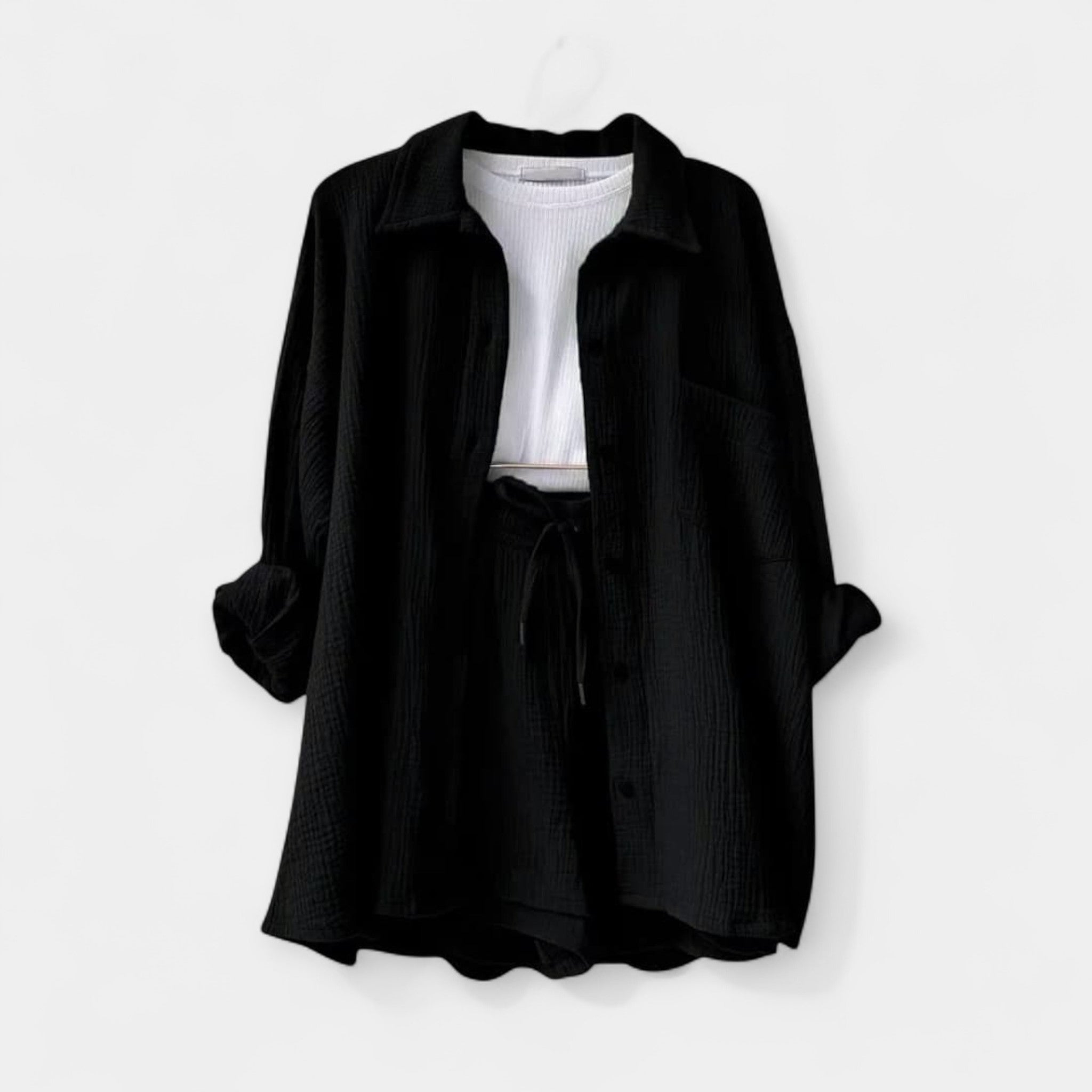 Δίχρωμο Κalocairynό Set Τοπ και Sorτς