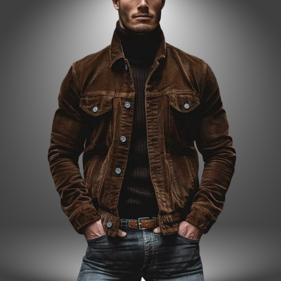 Milo | Retro Jakke i Håndlavet Rib