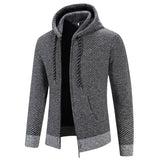 Lucas™ | Strikket Hoodie med Lynlås
