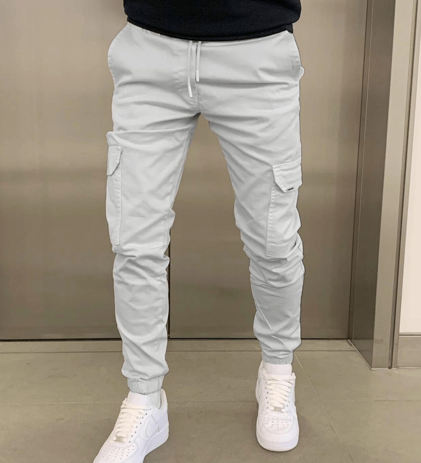 Laurent | Oprijete cargo hlače za prosti čas