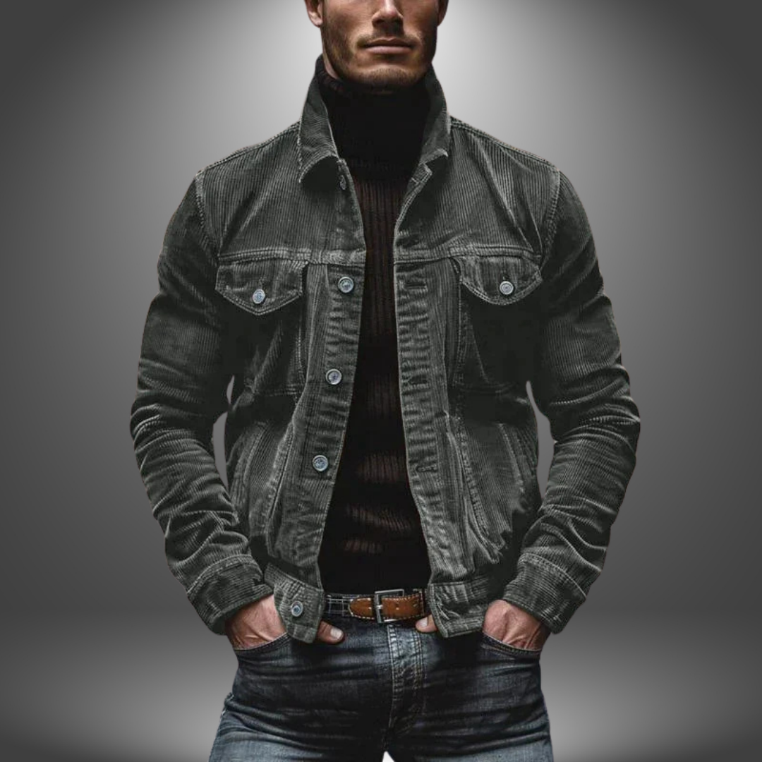 Milo | Retro Jakke i Håndlavet Rib