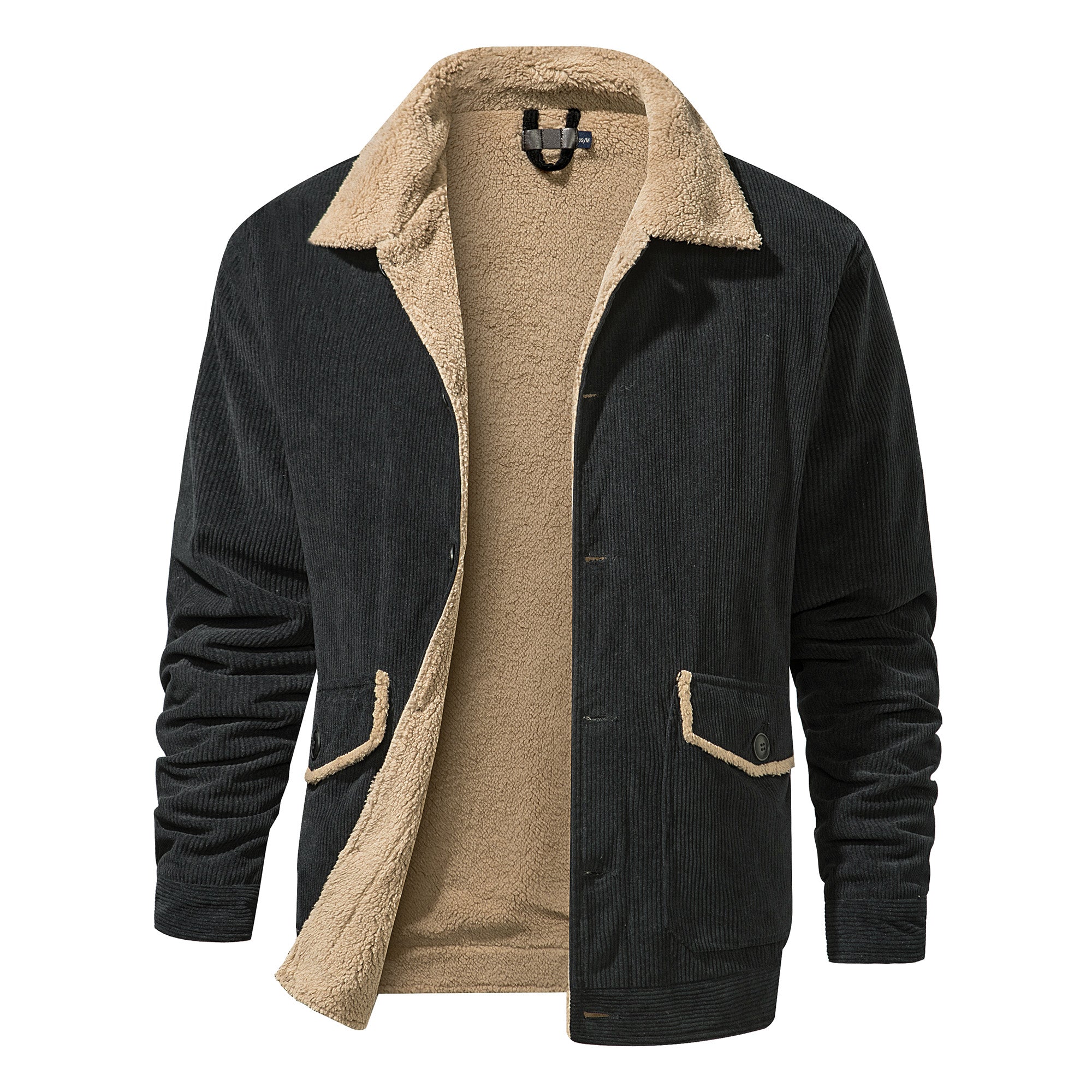 Sven™ | Fløjlsoverskjorte med Sherpafor