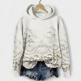 Grace – Vintage hoodie s Cvetličnim Motivom