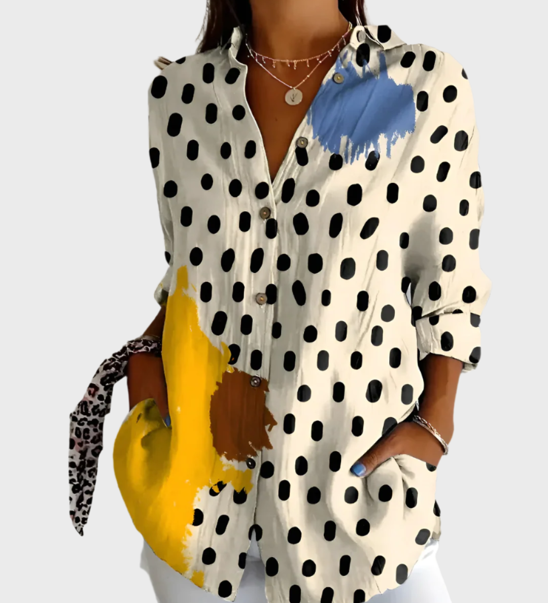 Majica iz bombaža s cvetličnim vzorcem