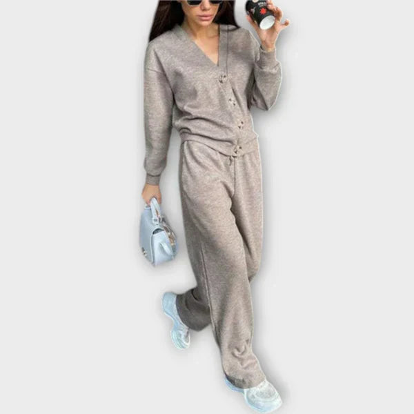 Danutė Komplet za Prosti Čas: Bluza z Dolgimi Rokavi in ​​Hlače