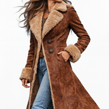 Nina™ – Razkošen vintage plašč z umetnim krznom
