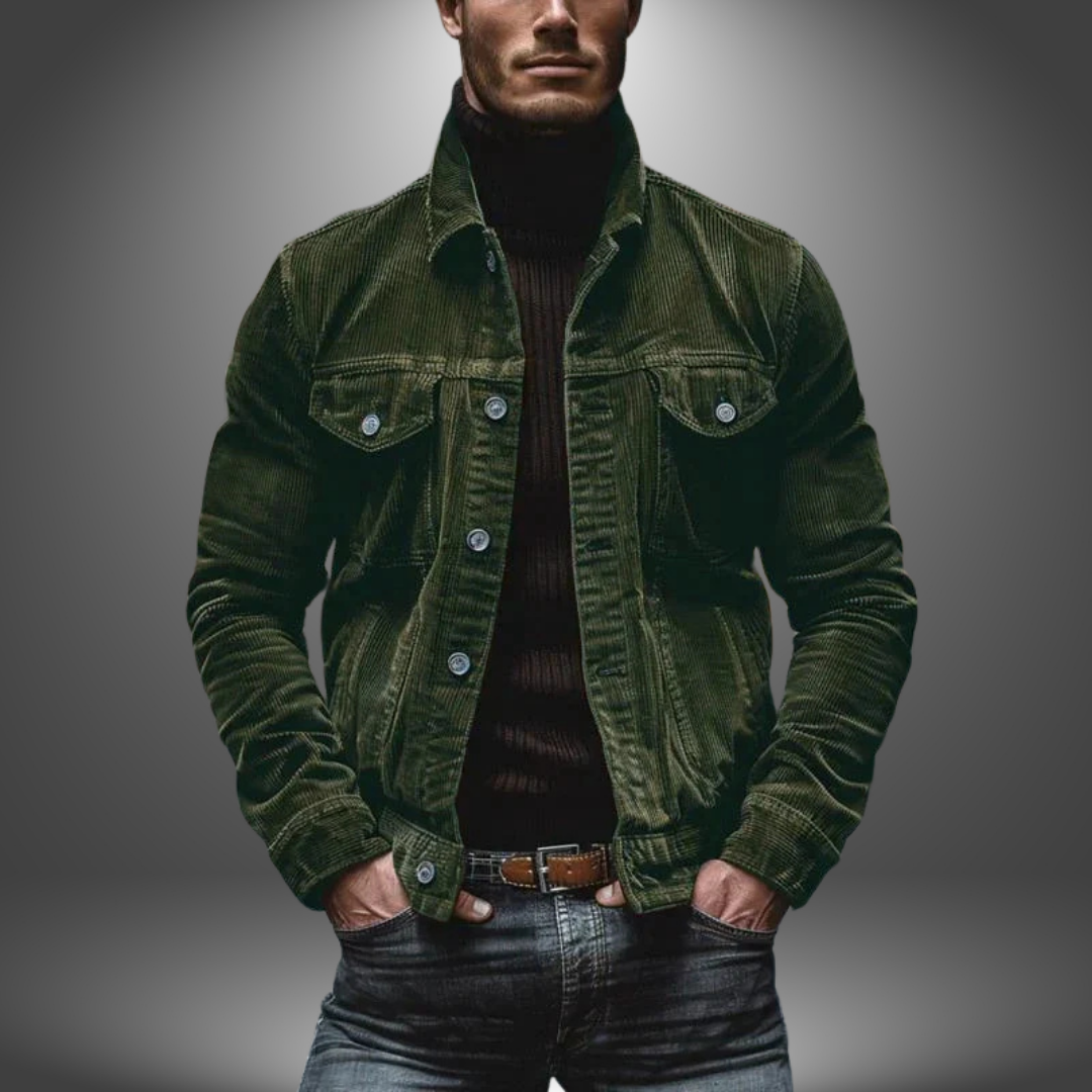 Milo | Retro Jakke i Håndlavet Rib