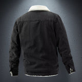 Evan™ | Denimjakke med Fleecefor