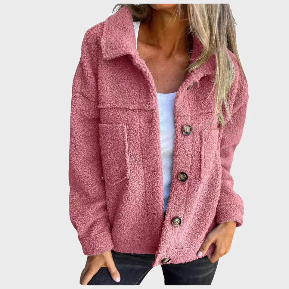 Eva - mehka polarna jakna z gumbi 