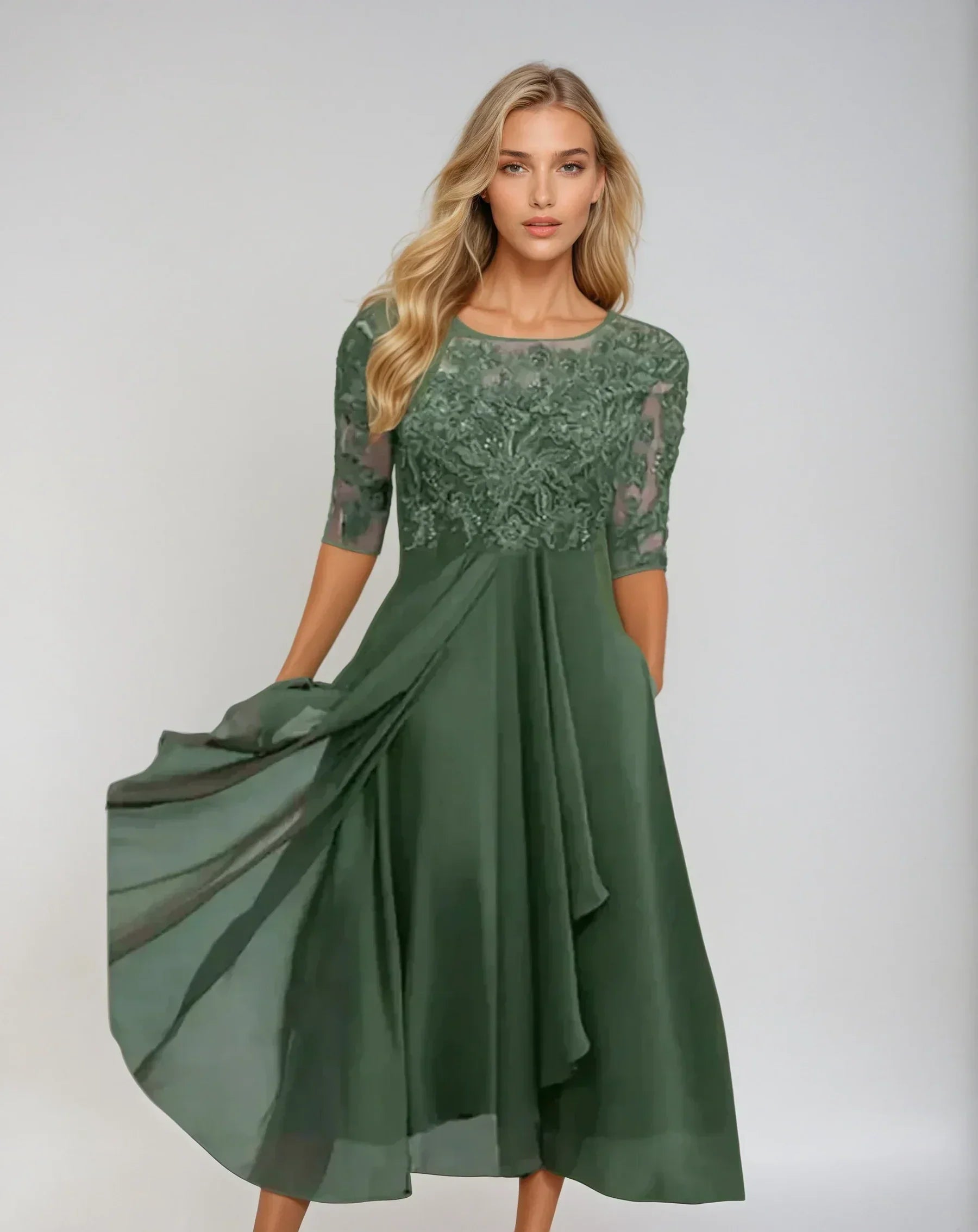 Margherita | Elegantna čipkasta obleka
