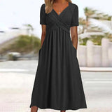 ISADORA | Elegantna midi obleka A-kroja
