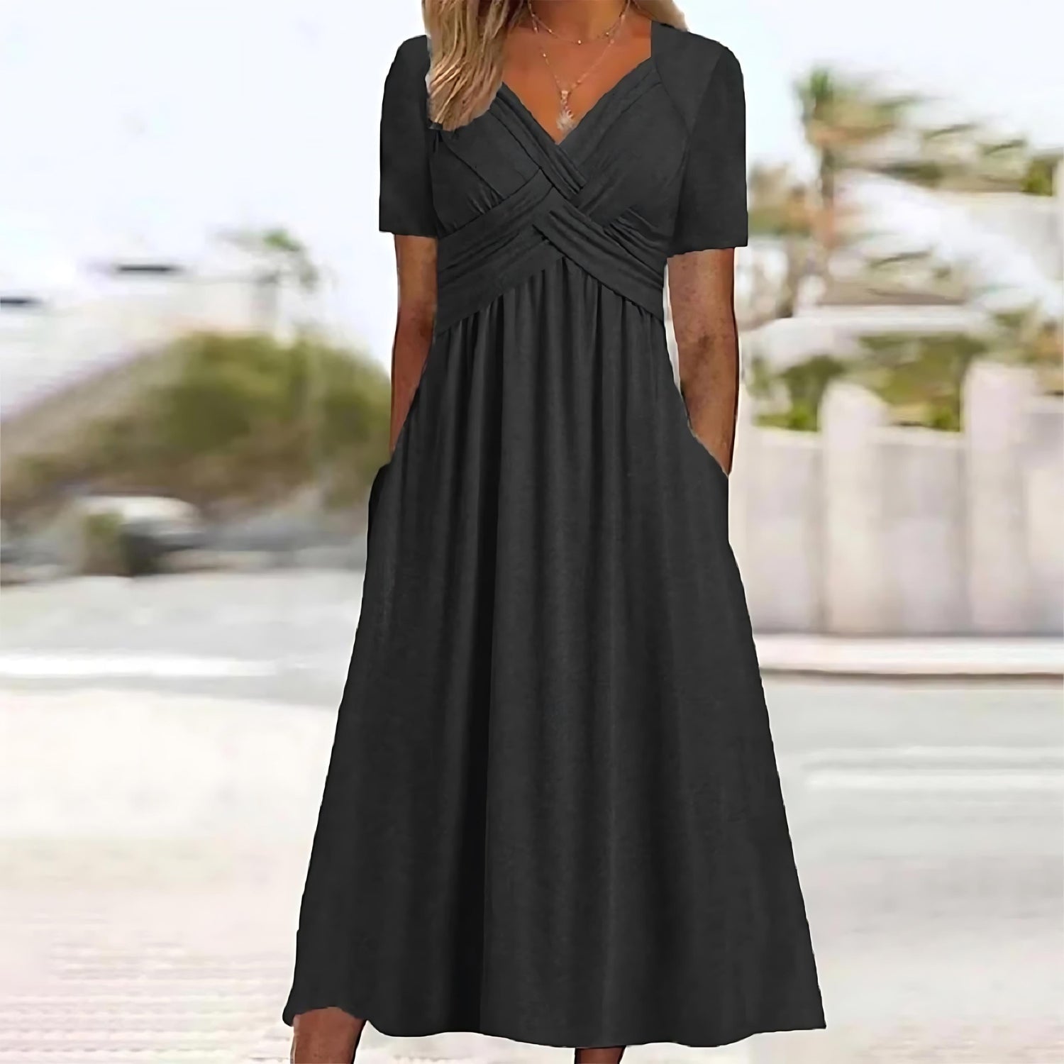 ISADORA | Elegantna midi obleka A-kroja
