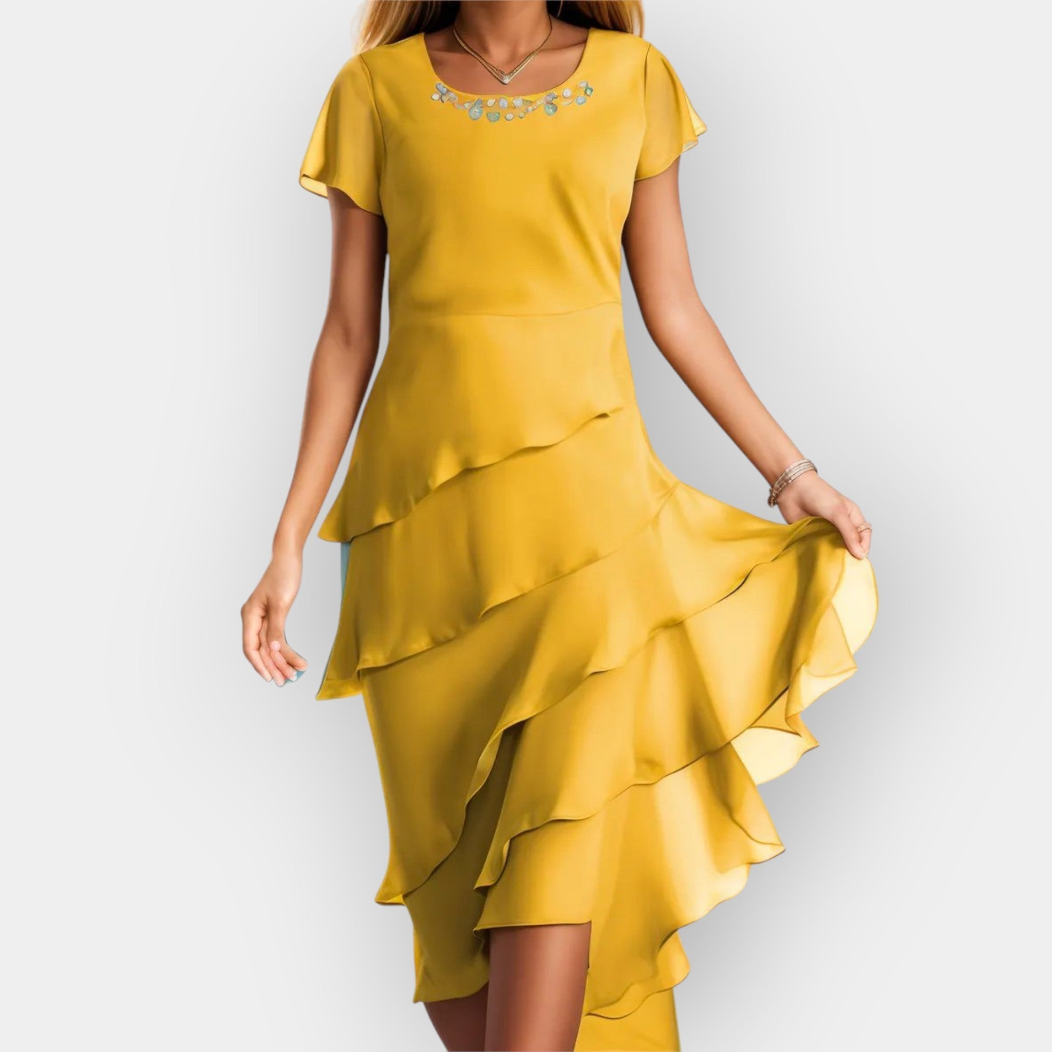 Lahka šifonska obleka