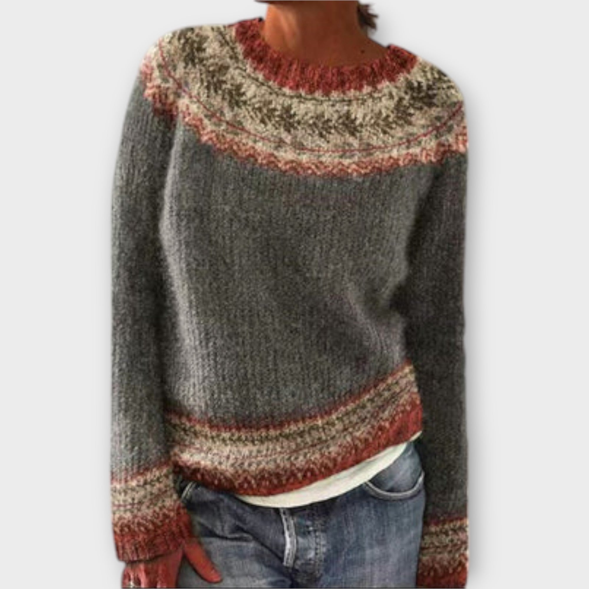 Suzu - Vintage pleten ženski pulover