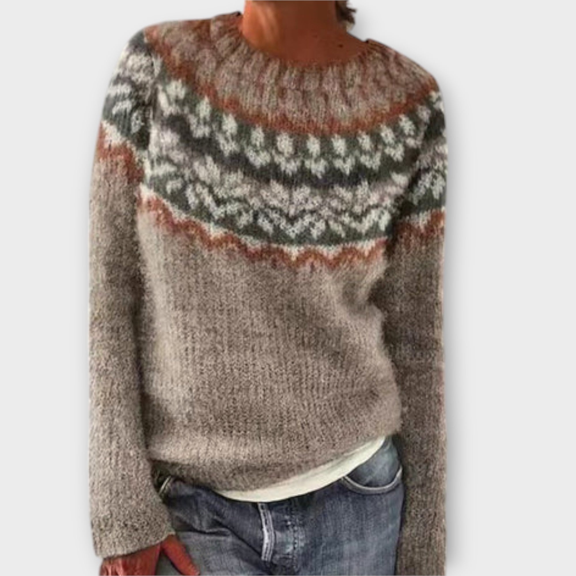 Suzu - Vintage pleten ženski pulover