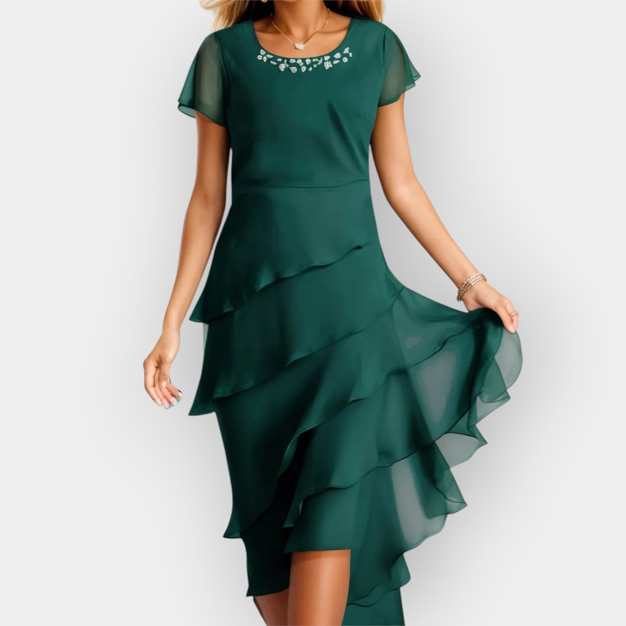 Lahka šifonska obleka