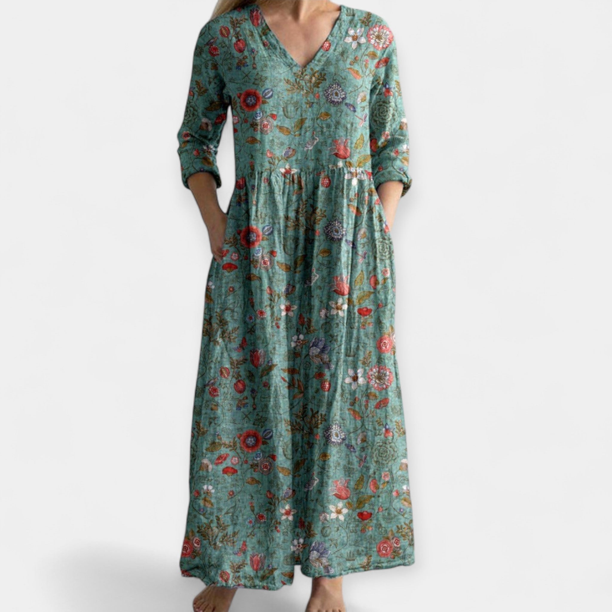 Lahka floralna obleka